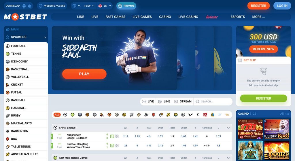 Mostbet, casino online y apuestas deportivas
